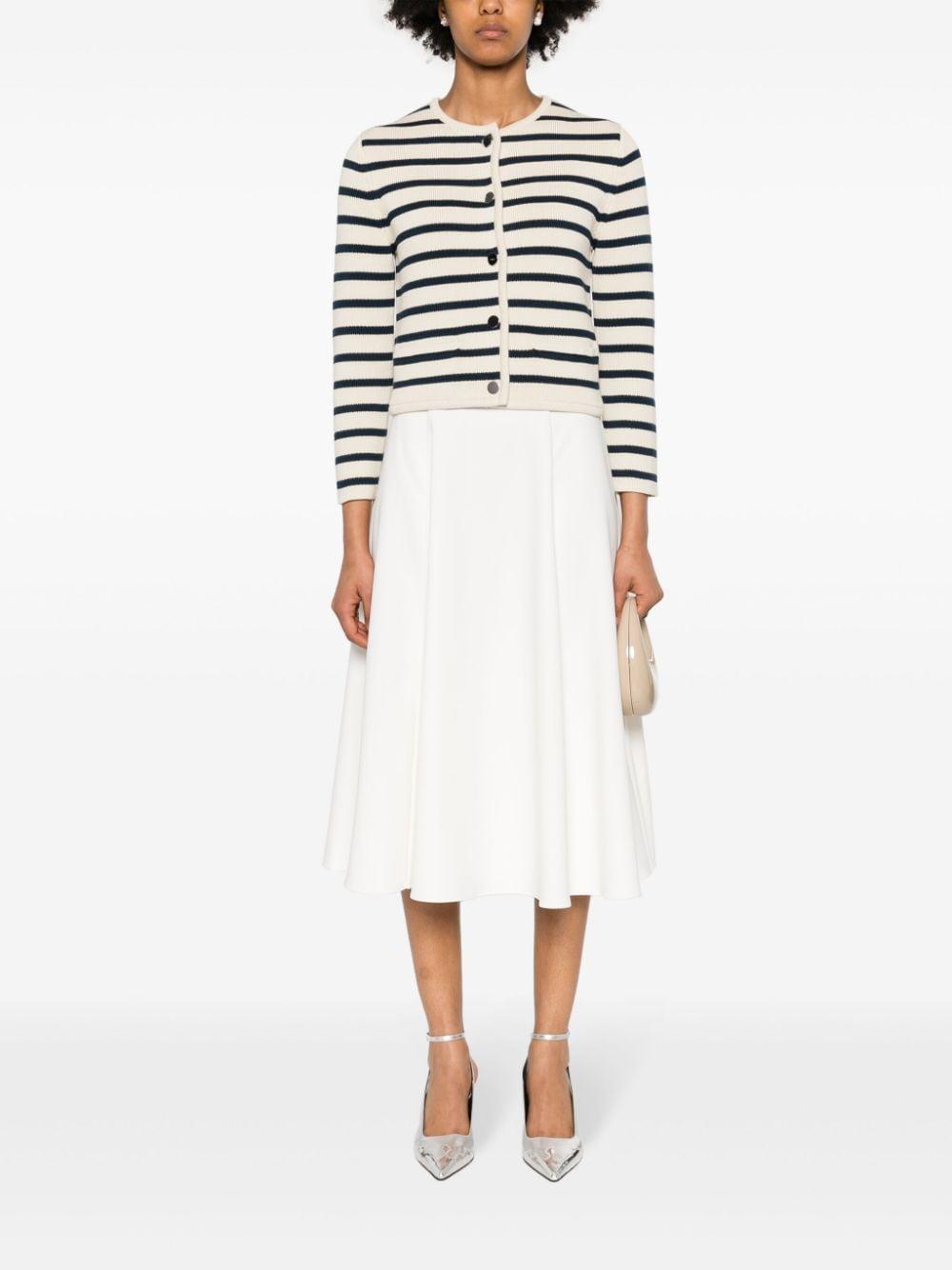 スカート Theory 24SS Soft Lawn HW Full CRCL PO Basket Weave Linen Midi Circle Skirt | Theory