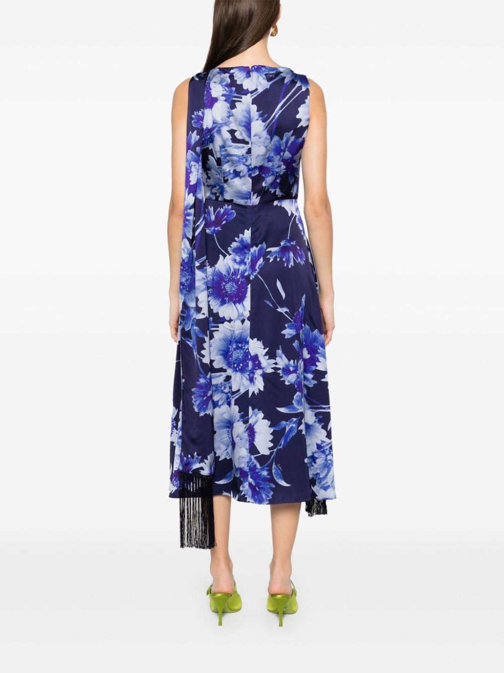 Erdem レディース ブルー フローラル ドレス ワンピース 