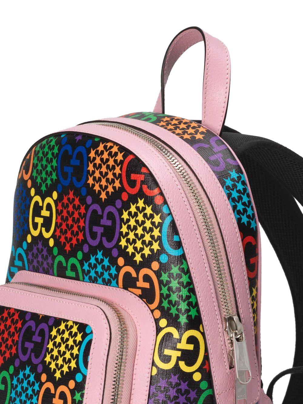 Gucci Small GG Psychedelic Backpack in Pink | Lyst