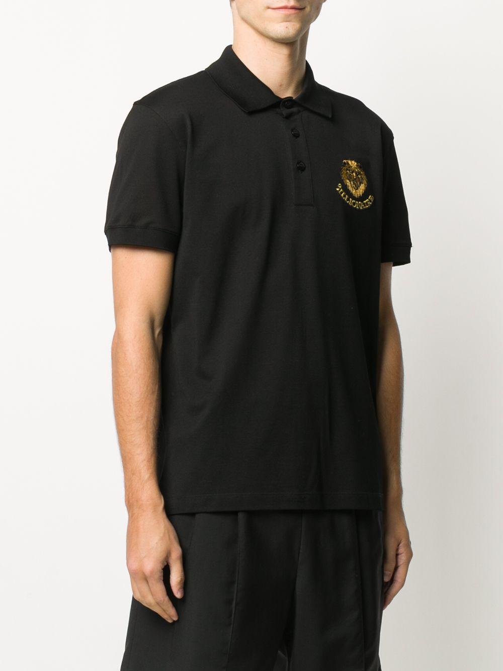 Billionaire Cotton Logo Patch Polo Shirt in Black for Men - Lyst