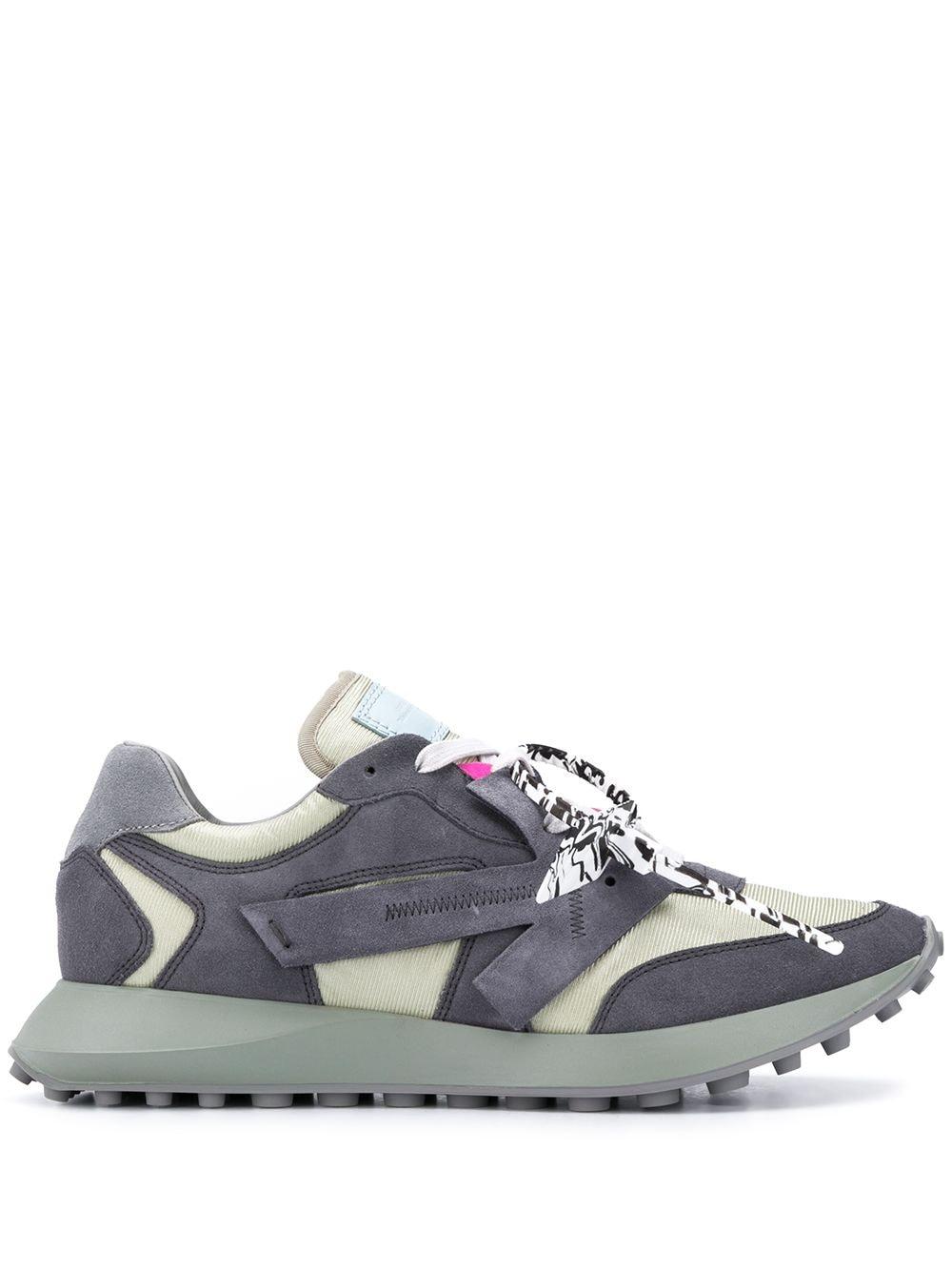 Off-White c/o Virgil Abloh Leather Arrows Low-top Sneakers in Grey ...