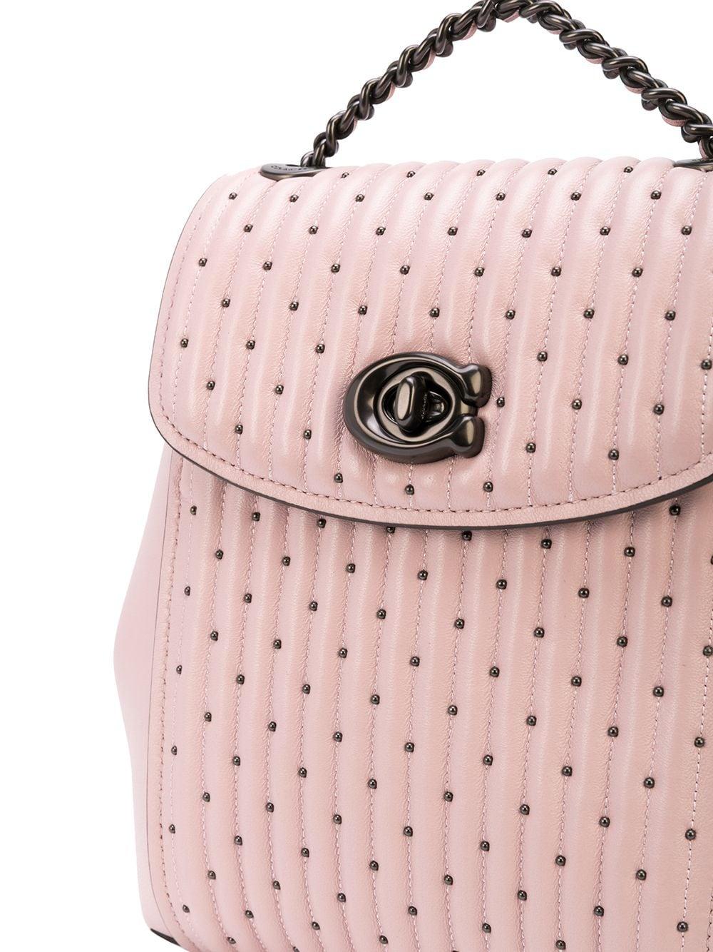 coach pink mini backpack