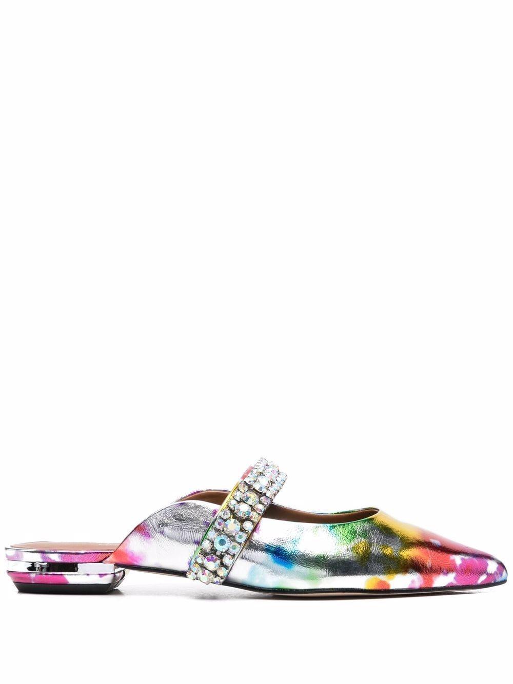 Kurt Geiger Princely Rainbow Mules in Pink | Lyst