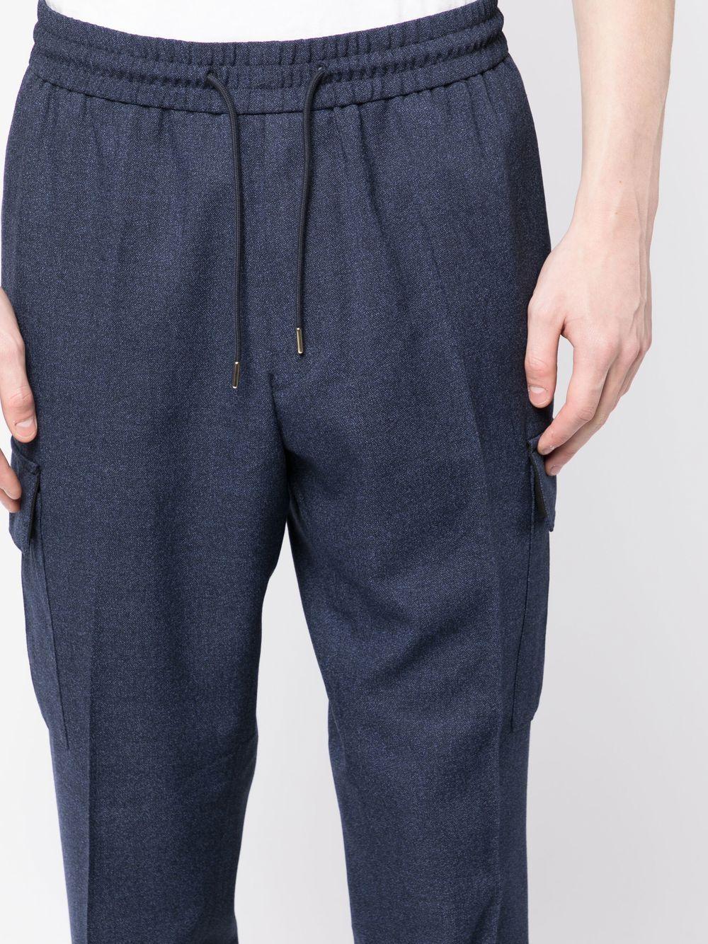 Paul Smith Cargo-style Drawstring Track Pants in Blue for Men | Lyst