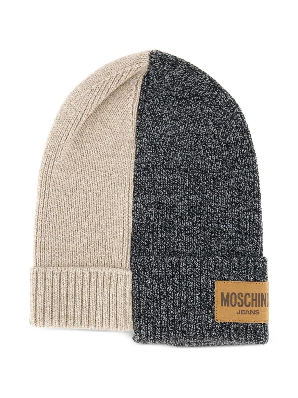 moschino-grey-Berretto-A-Coste