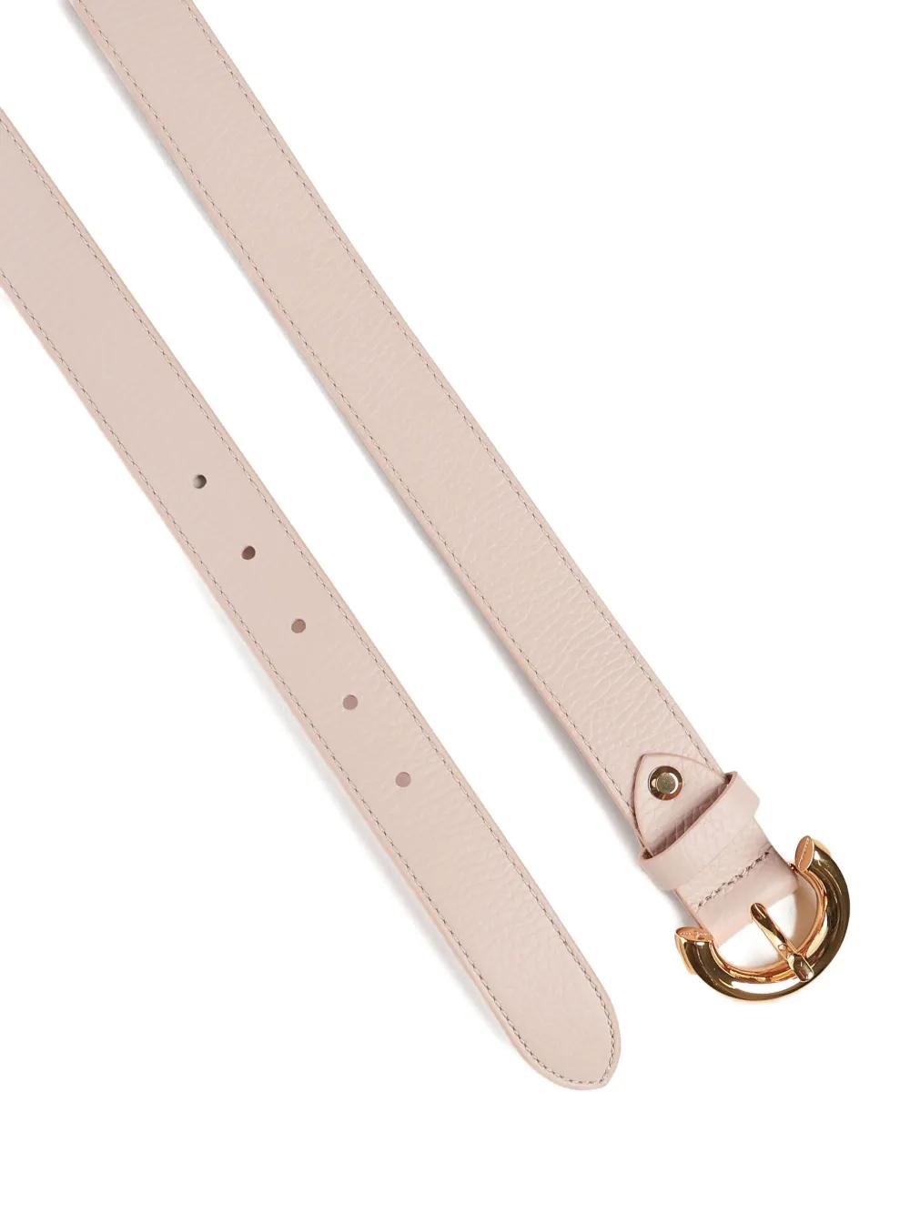 【関税&送料込】Coccinelle Belts Pink Reversible belt with gold buckle brand COCCINELLE