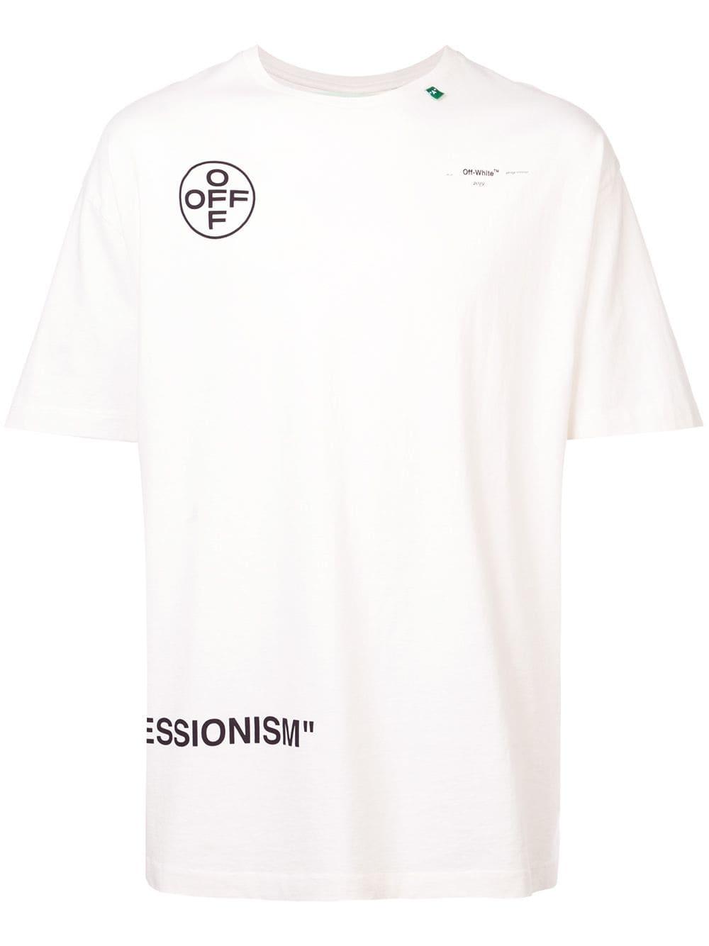 T-shirt Impressionism S/S Off-White c/o Virgil Abloh pour homme en coloris  Blanc | Lyst