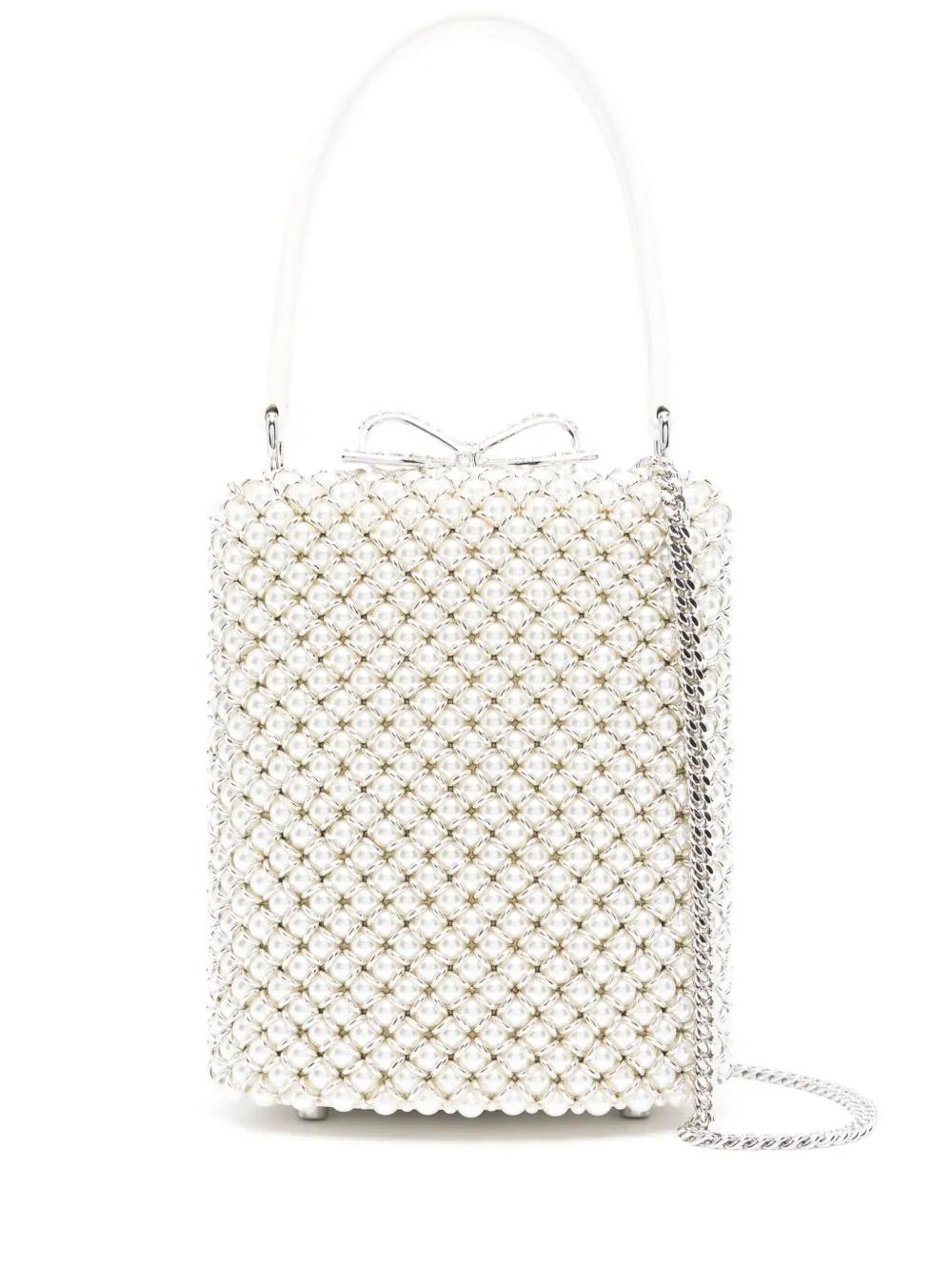 トートバッグ Self-Portrait Rhinestone-Embellished Structured Handbag With Self-Portrait Tote bags for Women | Online Sale up to 33