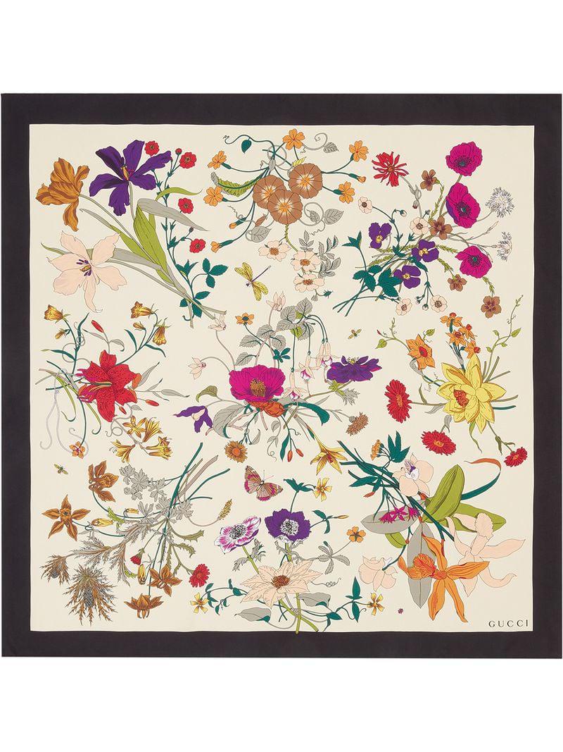 flora gucci scarf