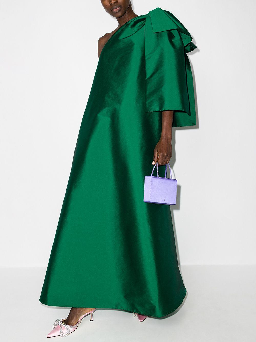BERNADETTE Winnie One-shoulder Gown in Green | Lyst BERNADETTE Winnie One-shoulder Gown in Green | Lyst