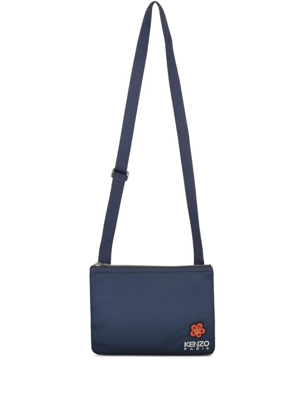 KENZO  メッセンジャーバッグ Kenzo logo-embossed Messenger Bag | Black | FARFETCH