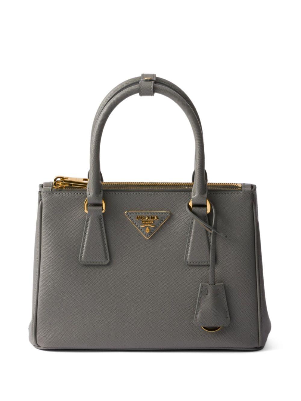 Prada Small Galleria Saffiano Leather Bag in Grey Lyst UK