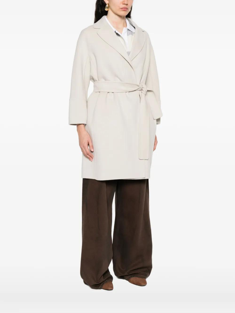 トレンチコート Max Mara 'Ronco' trench coat Long linen cloth trench coat, beige | 