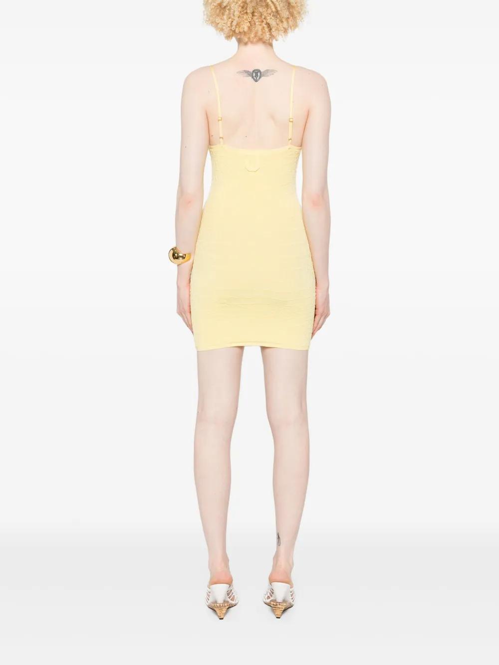 Jacquemus The Scala Mini Dress in Yellow | Lyst UK