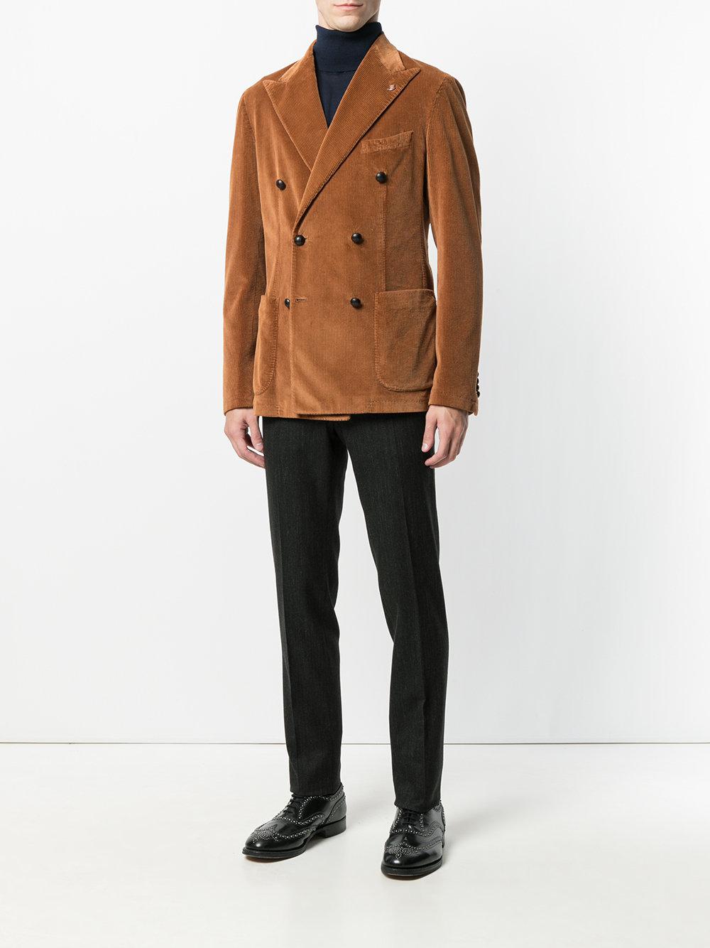 Tagliatore corduroy waistcoat - Neutrals