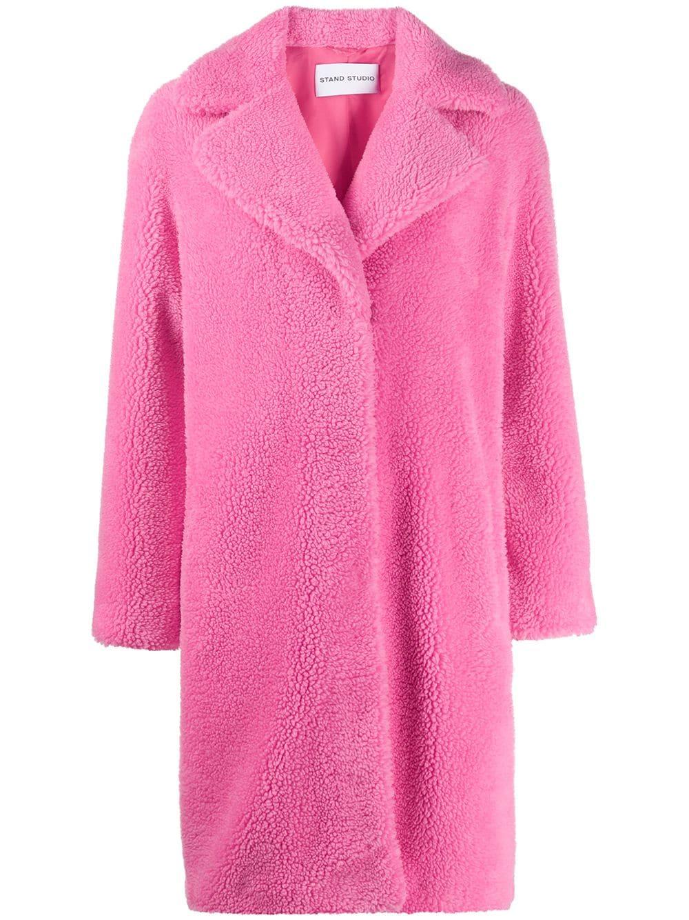 Stand Studio Bubble Gum Coat in Pink - Save 22% - Lyst