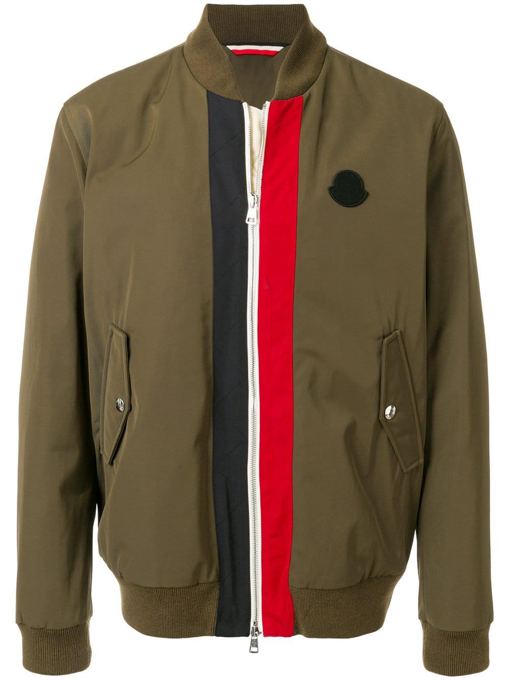 Moncler Cotton Tacna Giubbotto Bomber Jacket in Green for Men - Lyst