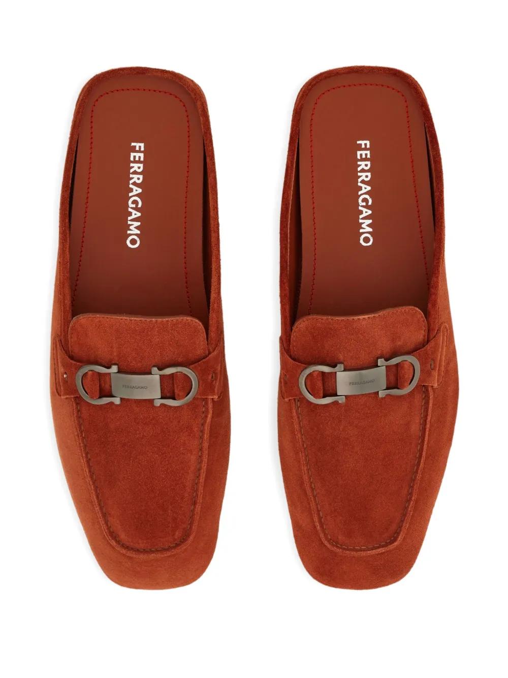 サンダル SALVATORE FERRAGAMO Dark Brown Suede Barbados Slippers s-l1200.jpg
