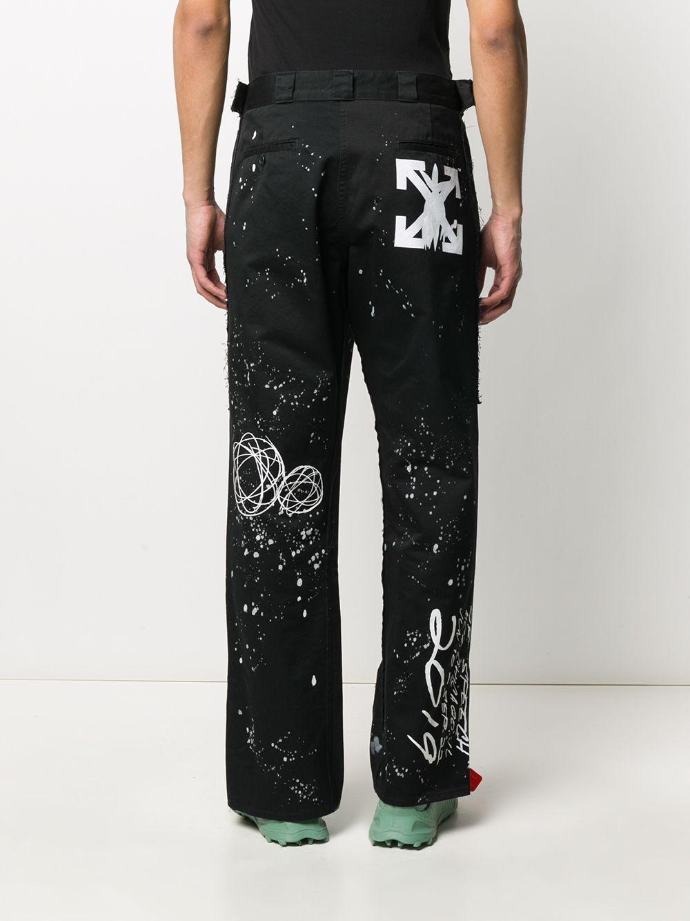 Off-White c/o Virgil Abloh Futura Alien Print Trousers in Black for Men |  Lyst
