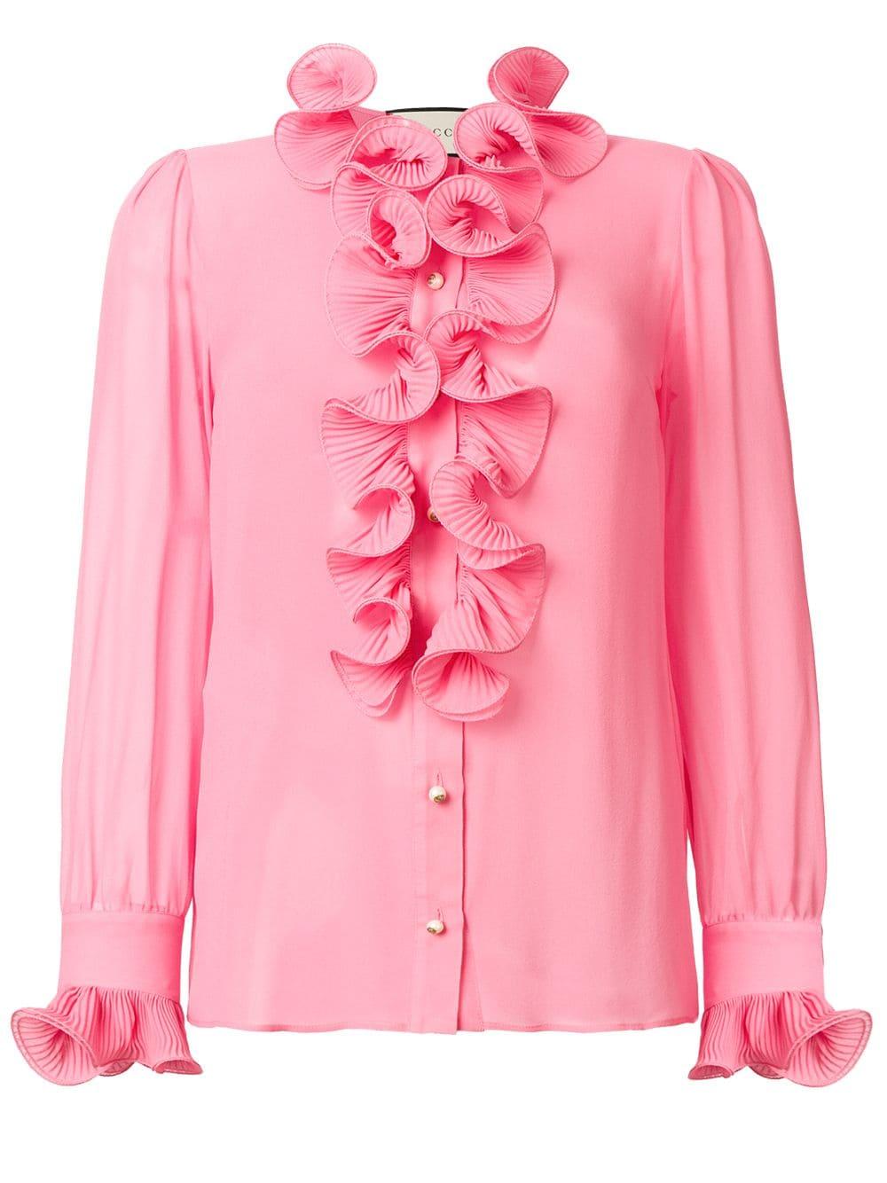 gucci blouse pink