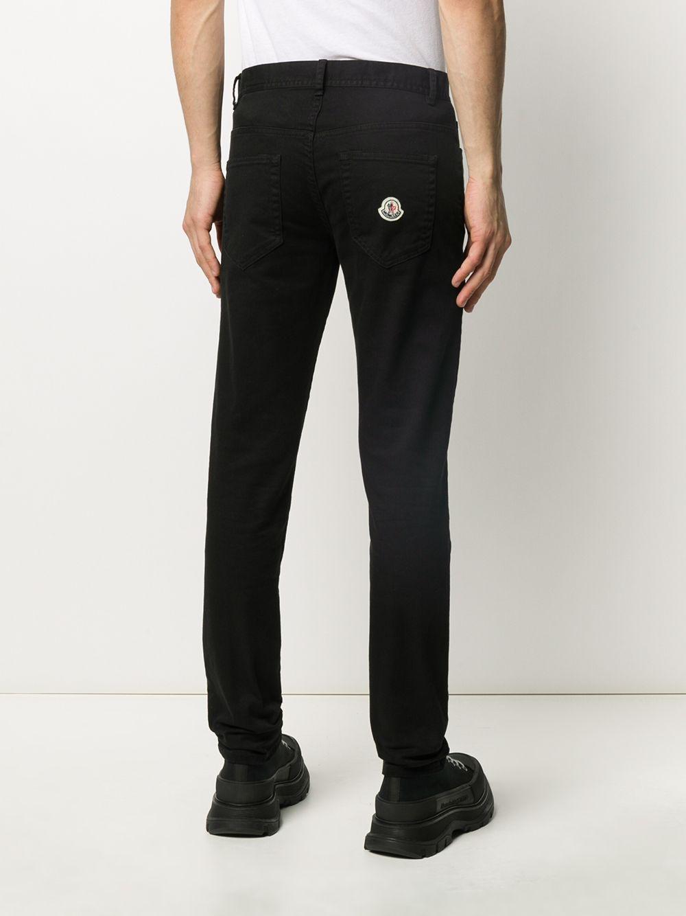 Moncler Denim Straight-leg Jeans in Black for Men - Lyst