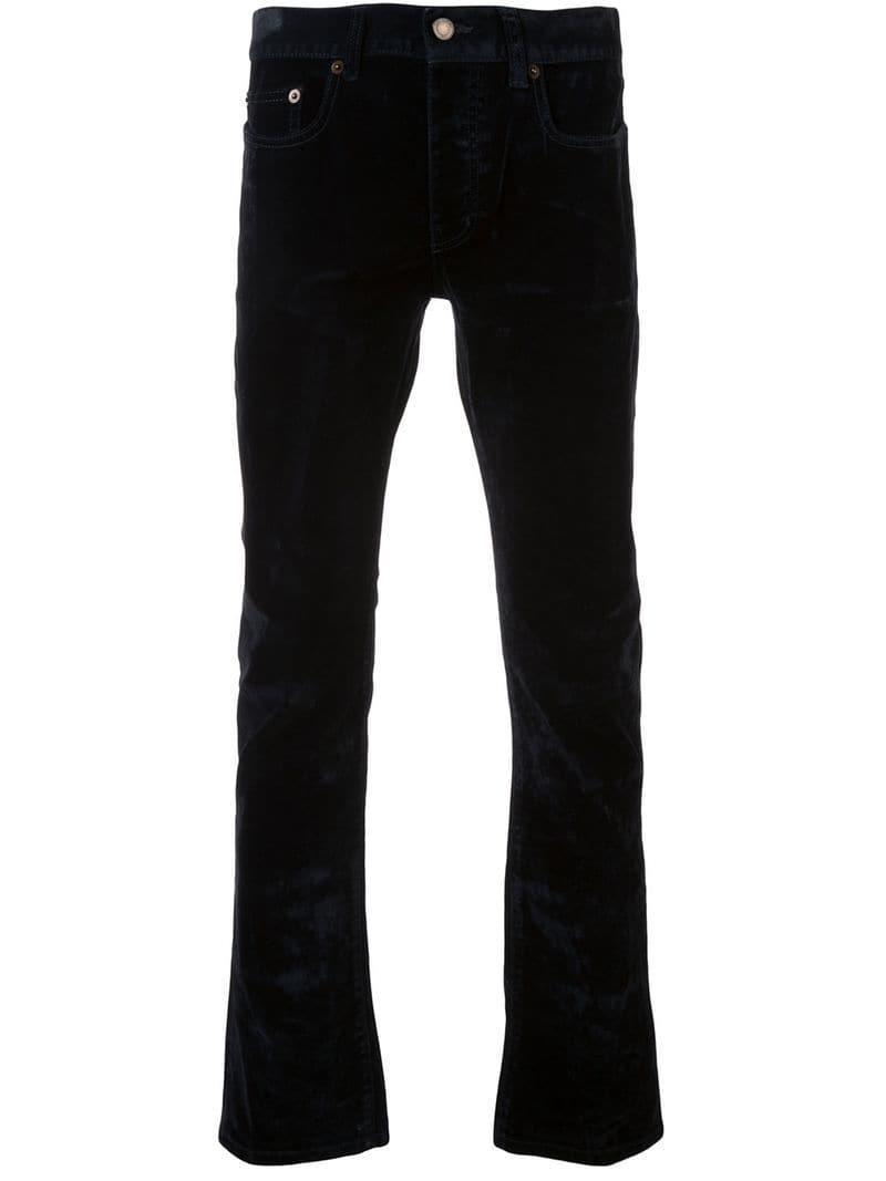 black slim bootcut jeans