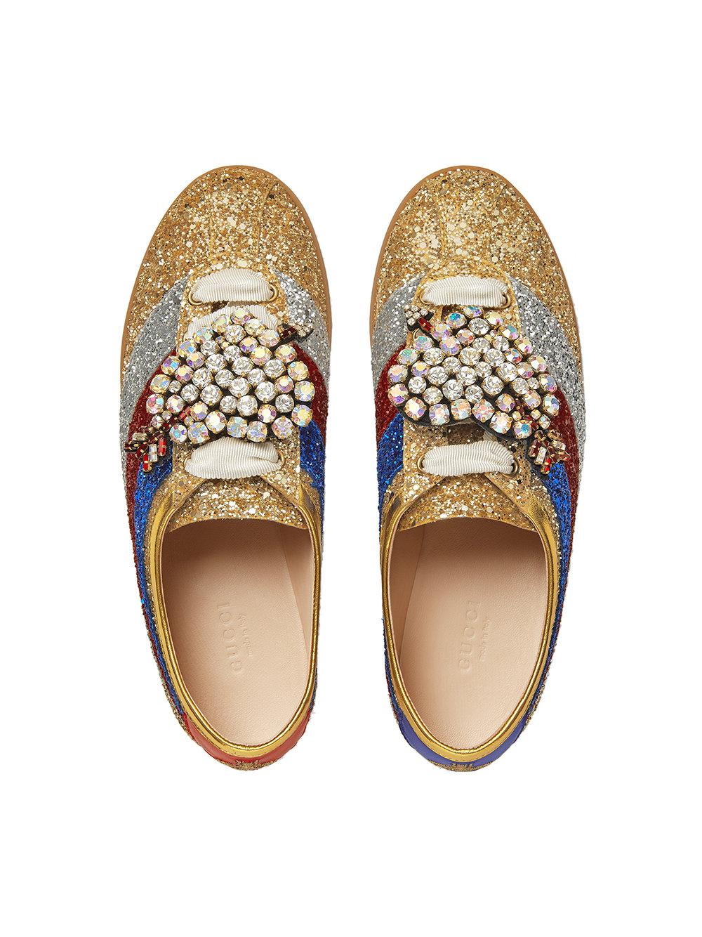 gucci falacer glitter sneakers