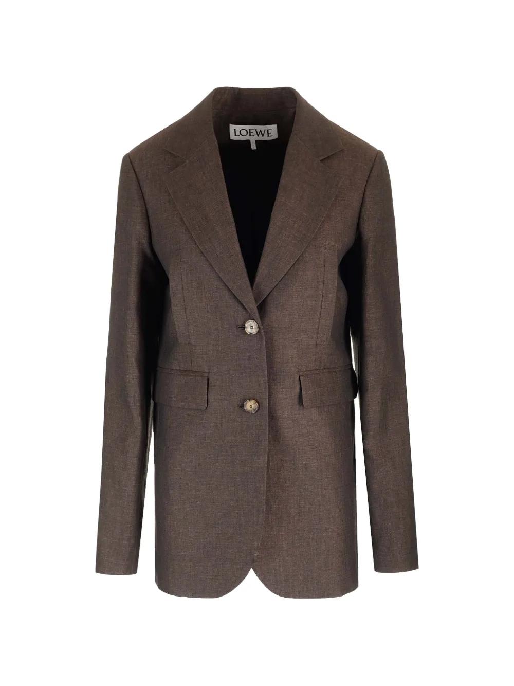 ジャケット・アウター LOEWE Gold Button Stripe Tailored Jacket Loewe Blazers, sport coats and suit jackets for Women | Online