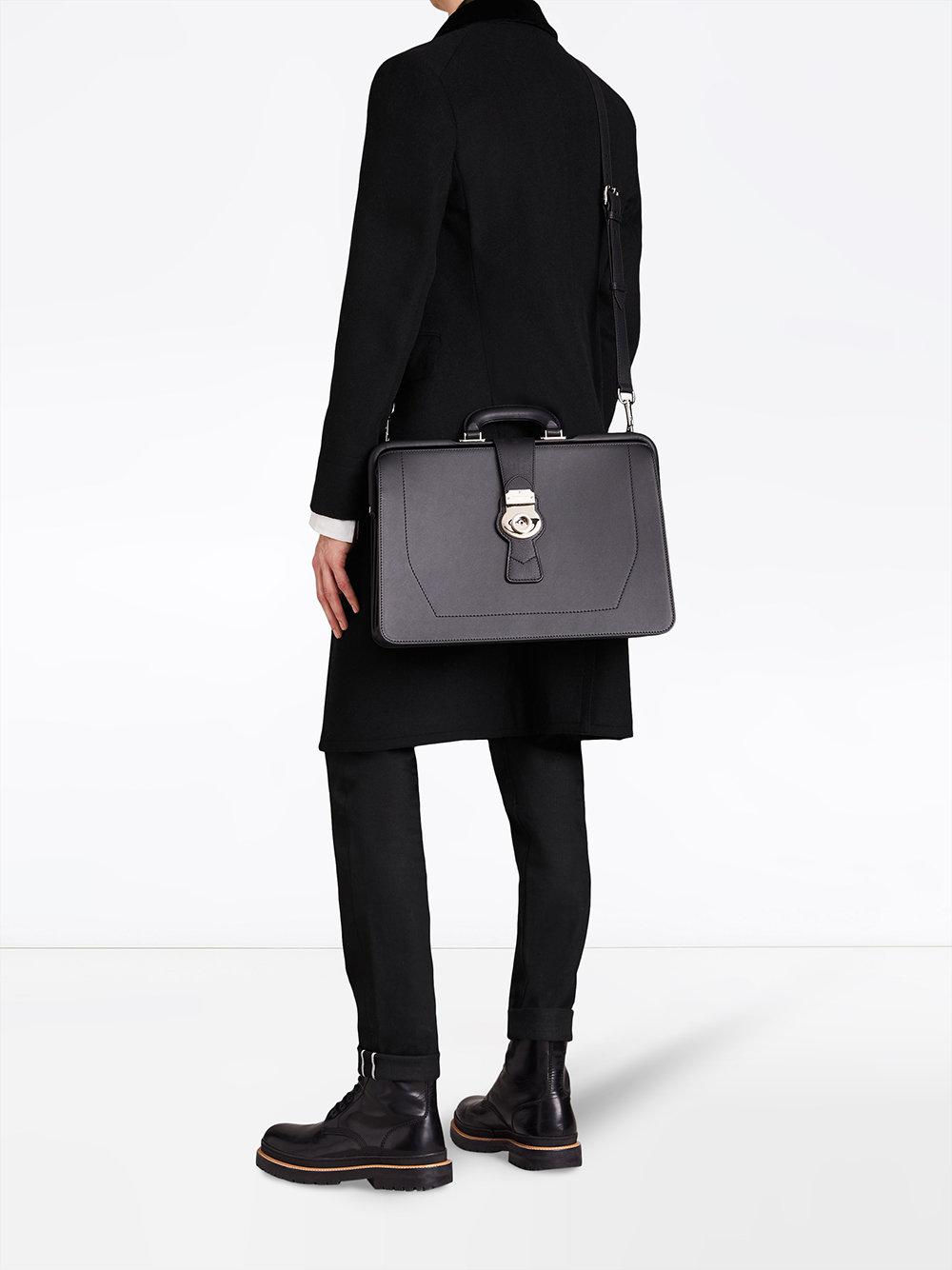 Burberry Leather Dk88 Doctor's Bag in Black for Men | Lyst