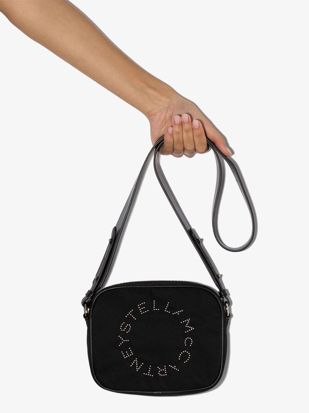 Stella McCartney Stella Logo Studded Camera Bag in Black - Lyst