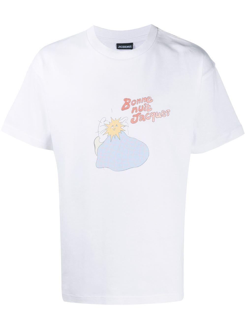 Jacquemus Bonne Nuit Jacques Printed T-shirt in White for Men | Lyst