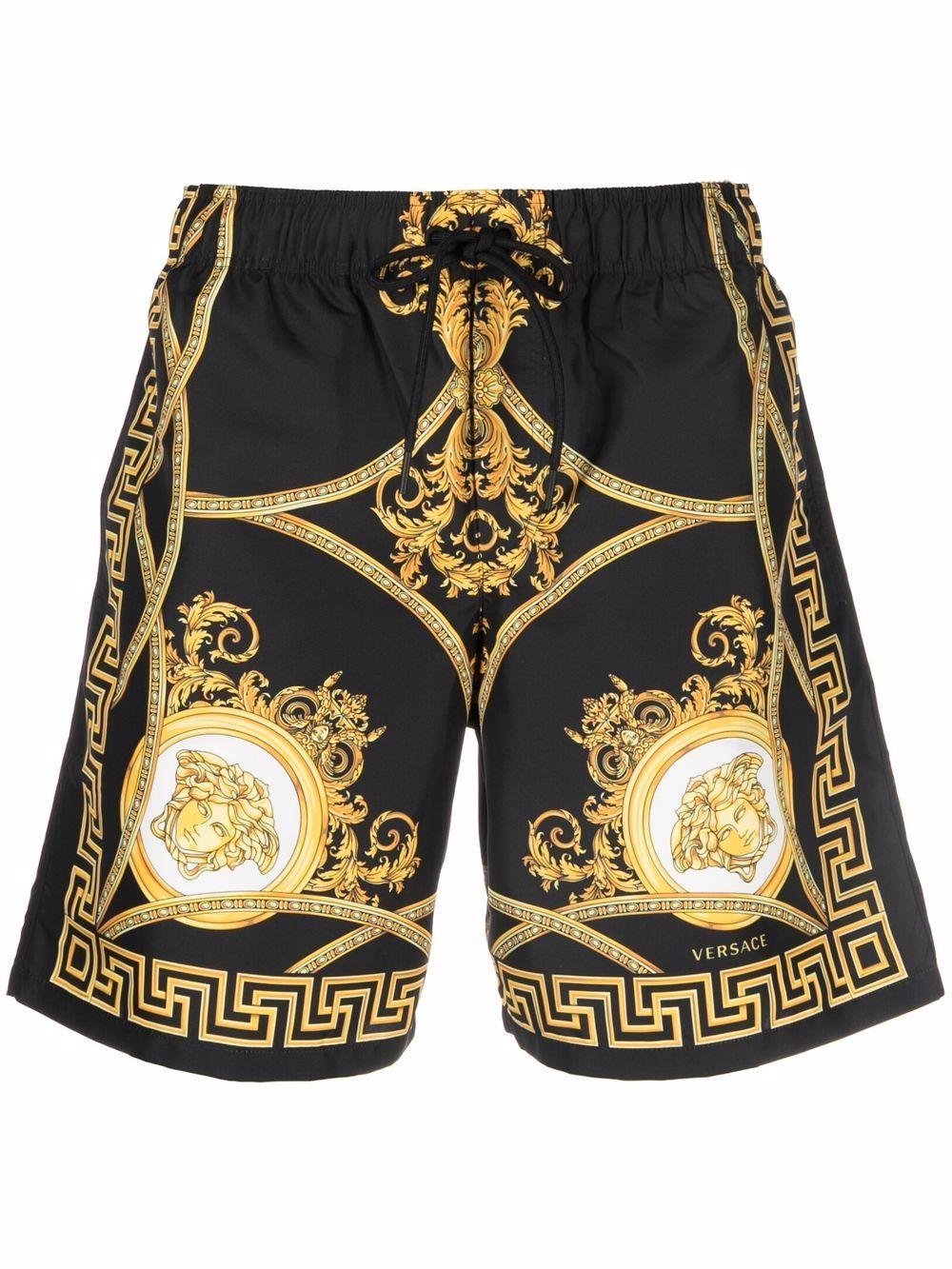 Versace La Coupe Des Dieux Combo Hawaiian Shirt, Beach Shorts And Flip Flop  - Tagotee