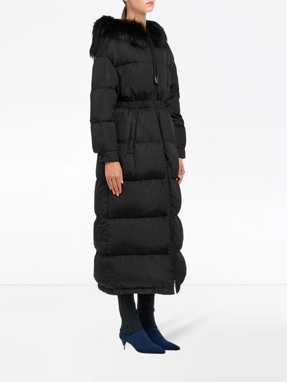 prada long puffer jacket