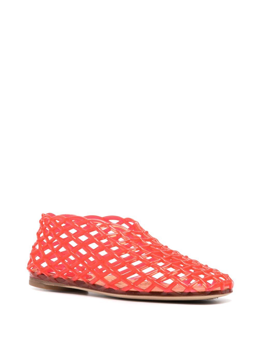 The Row Mara Loafers - Women's - Pvc/cork/calf Leather in Red | Lyst