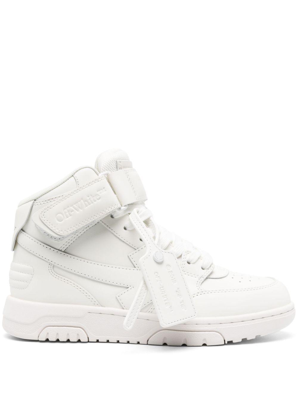 Off White c o Virgil Abloh Out Of Office High Top Sneakers in White Lyst UK