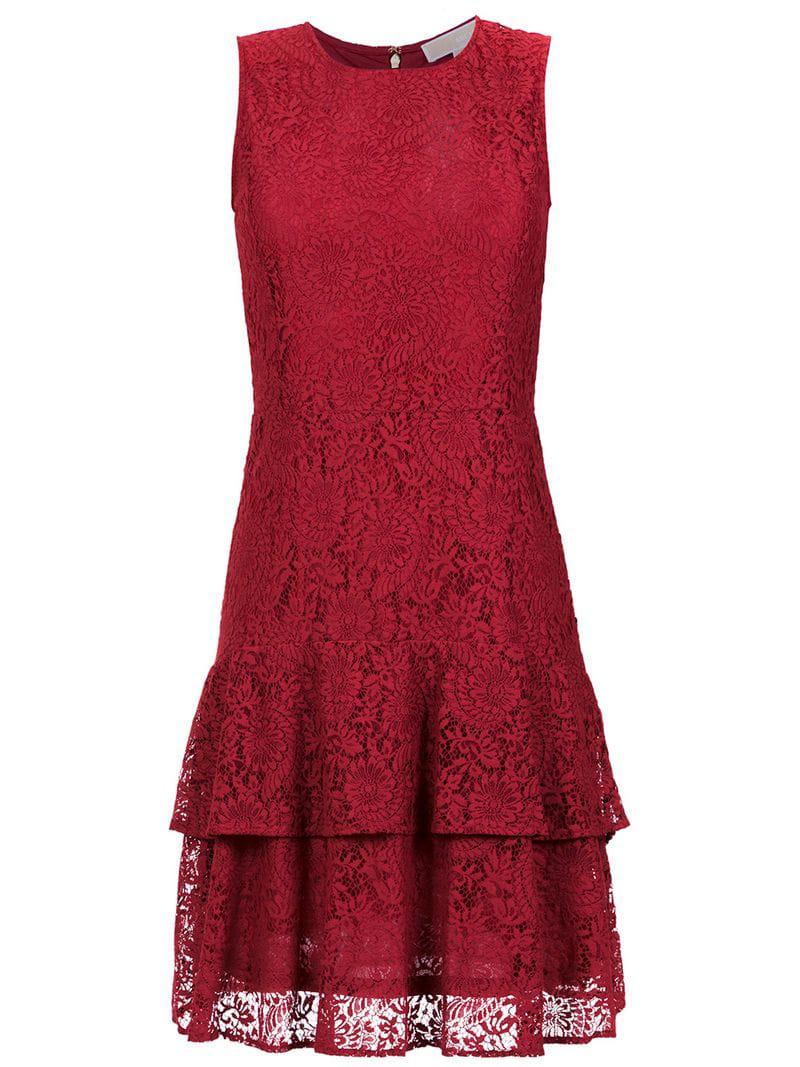 Michael kors red floral dress Clearance