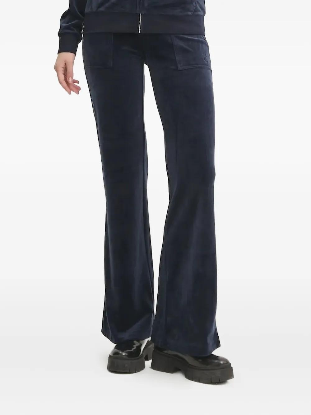 パンツ JUICY COUTURE Trousers with velour pockets Juicy Couture Womens, Solid Rib Waist Velour Pant W/Drawcord