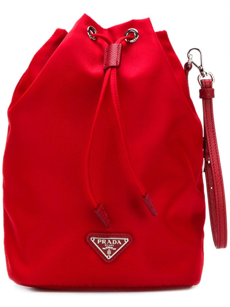 prada nylon bucket