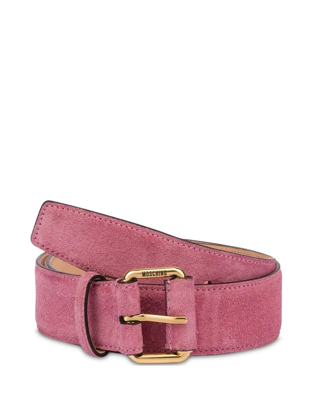 ベルト MOSCHINO COUTURE Woman Belt Pink 80538006 0224 Moschino Couture Outlet: leather belt with logo - Pink