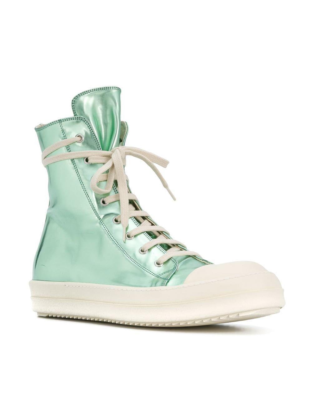 green rick owens sneakers