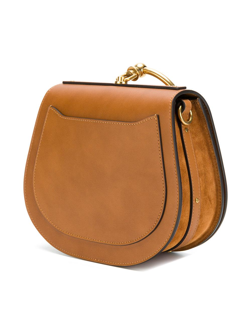 Chloé Leather Nile Shoulder Bag in Brown Lyst