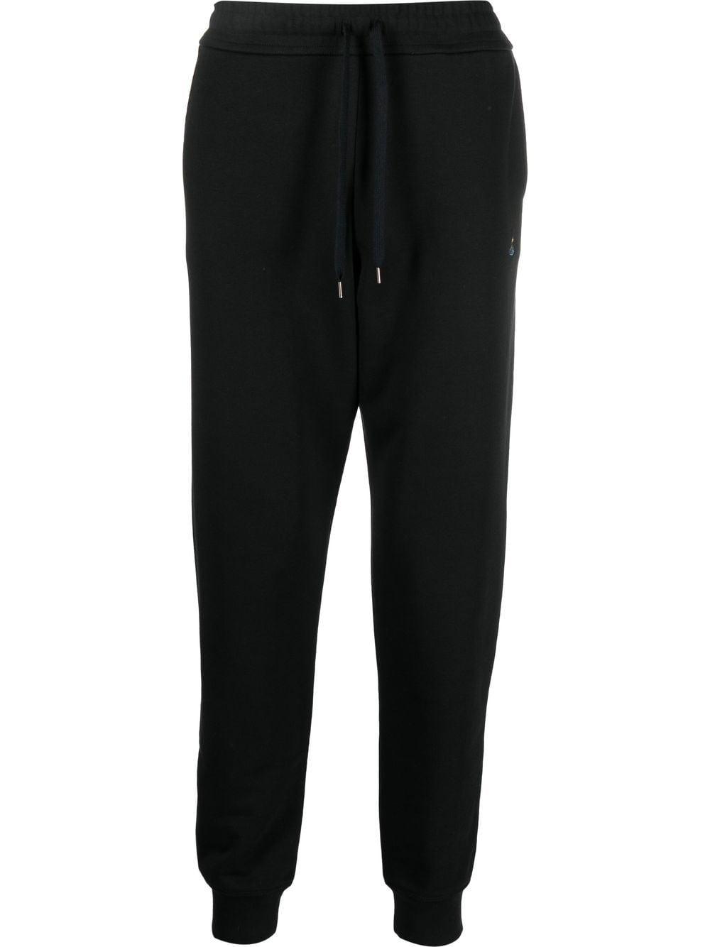 Vivienne Westwood Orb Logo-embroidered Track Pants in Black for Men | Lyst