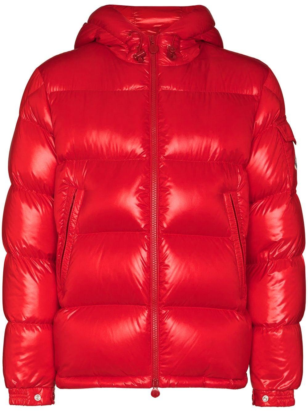 Moncler Synthetic Puffer Down Jacket in Red for Men - Save 48% - Lyst