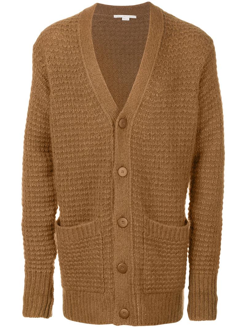 brown chunky knit sweater