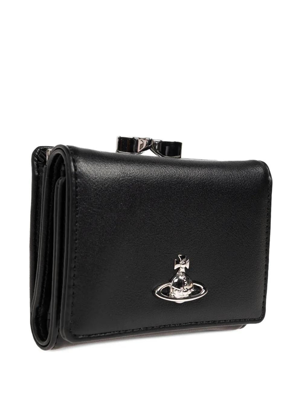 Vivienne Westwood Orb Clasp Wallet in Black | Lyst