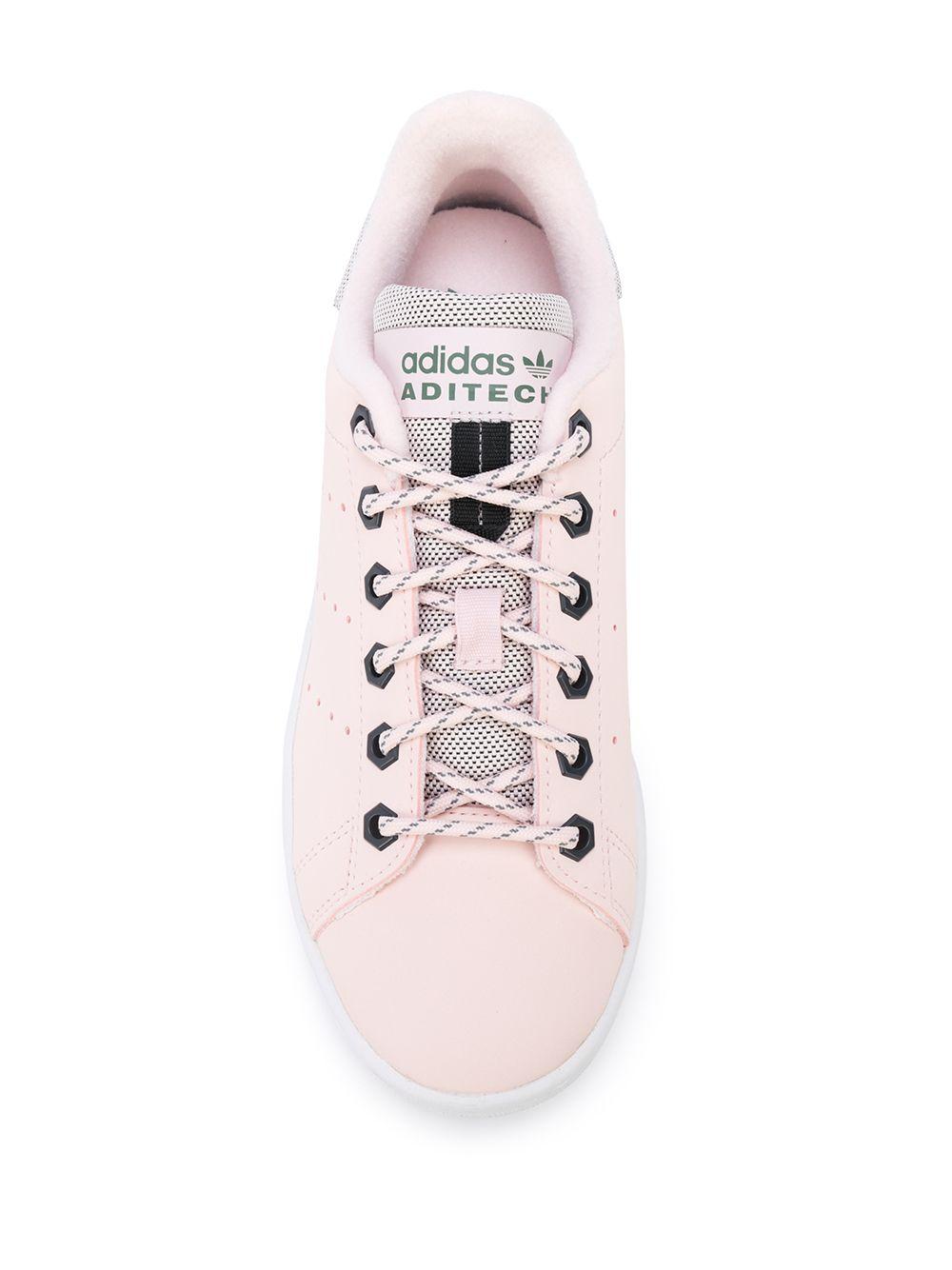ankle cake Immunize adidas Leather Aditech Stan Smith Sneakers in Pink | Lyst