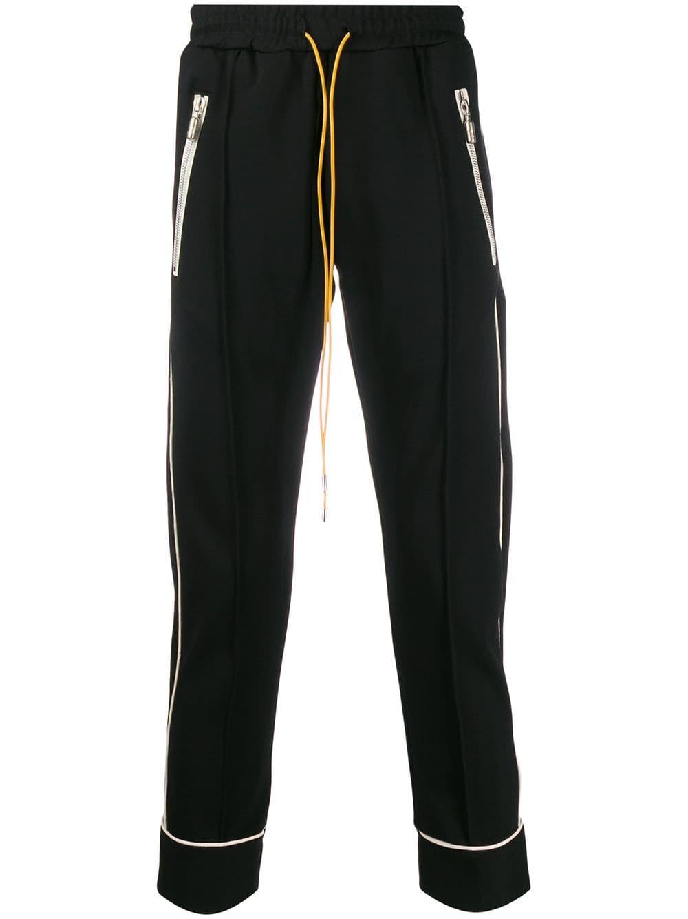 Rhude Synthetic Zipped Track Pants in Black for Men - Lyst