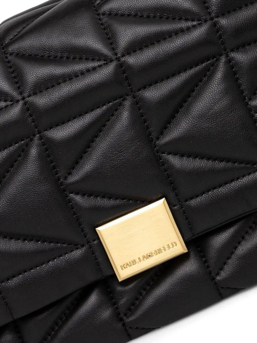 Karl Lagerfeld レディース ブラック K/kuilt ショルダーバッグ 