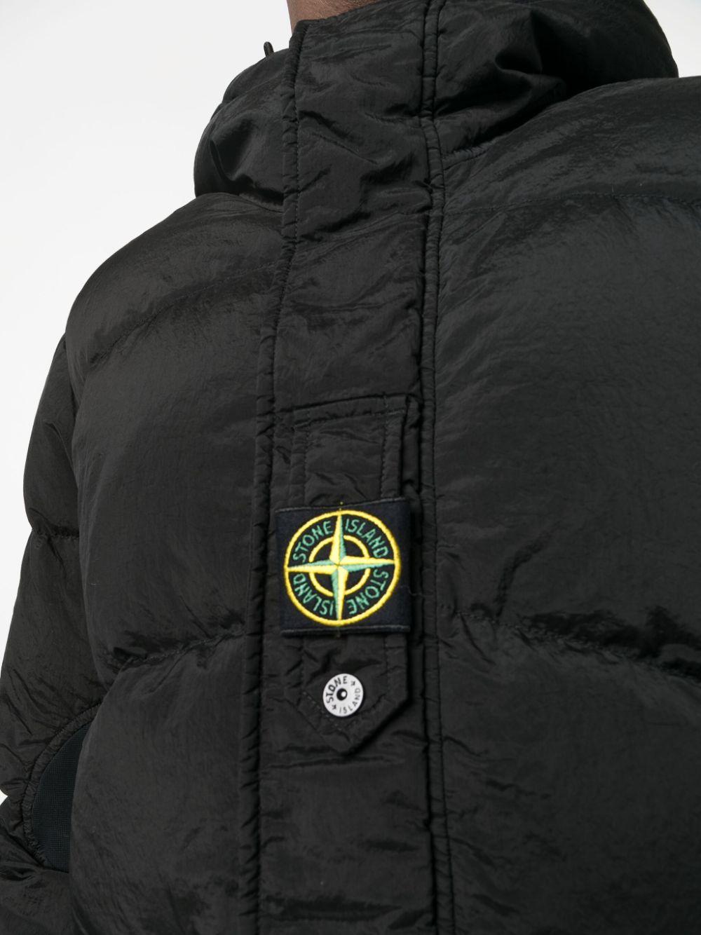 Stone Island Compass-badge Hooded Puffer Jacket - Farfetch