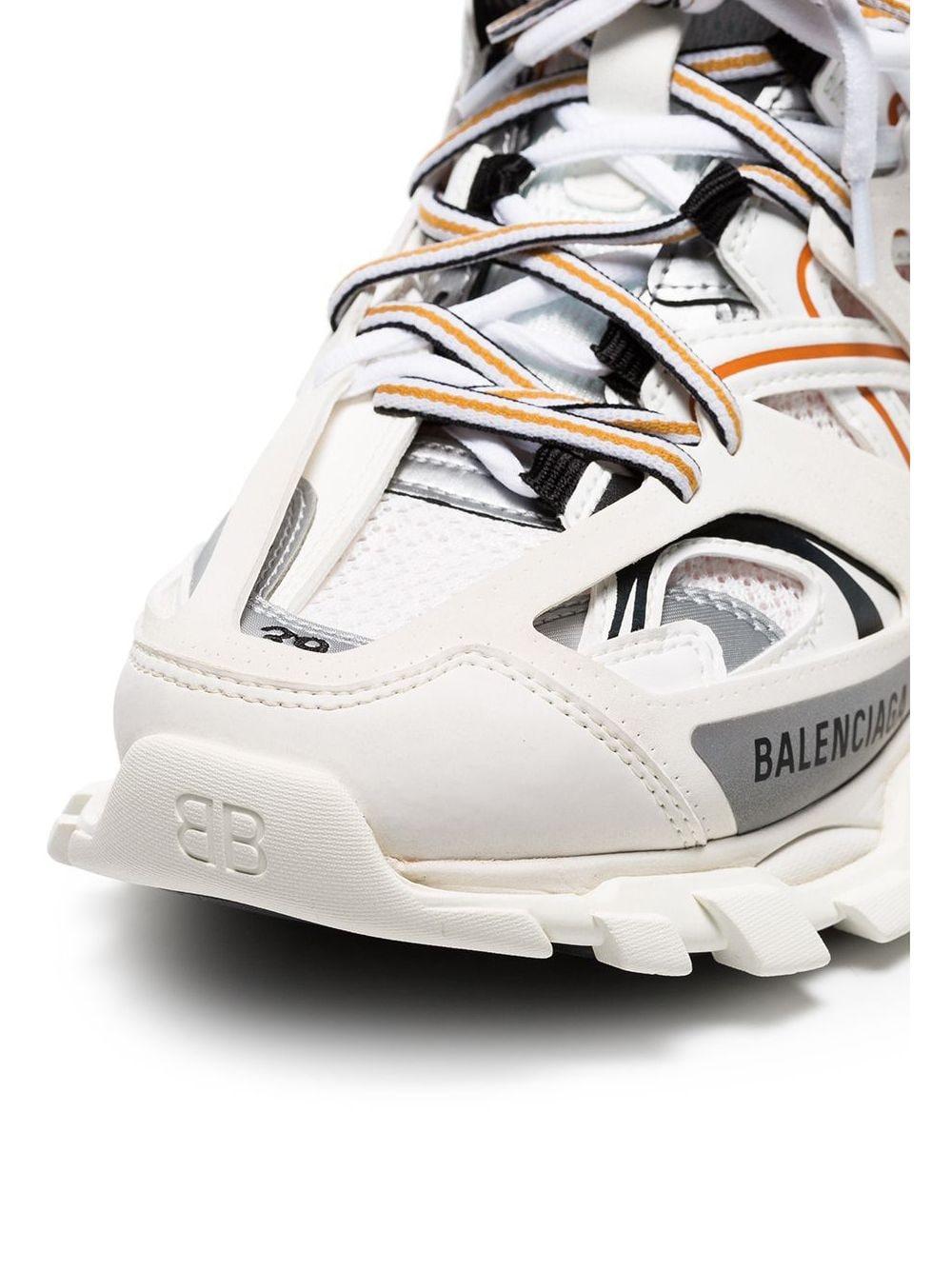 Balenciaga Rubber Track Sneaker in White / Orange (White) - Save 